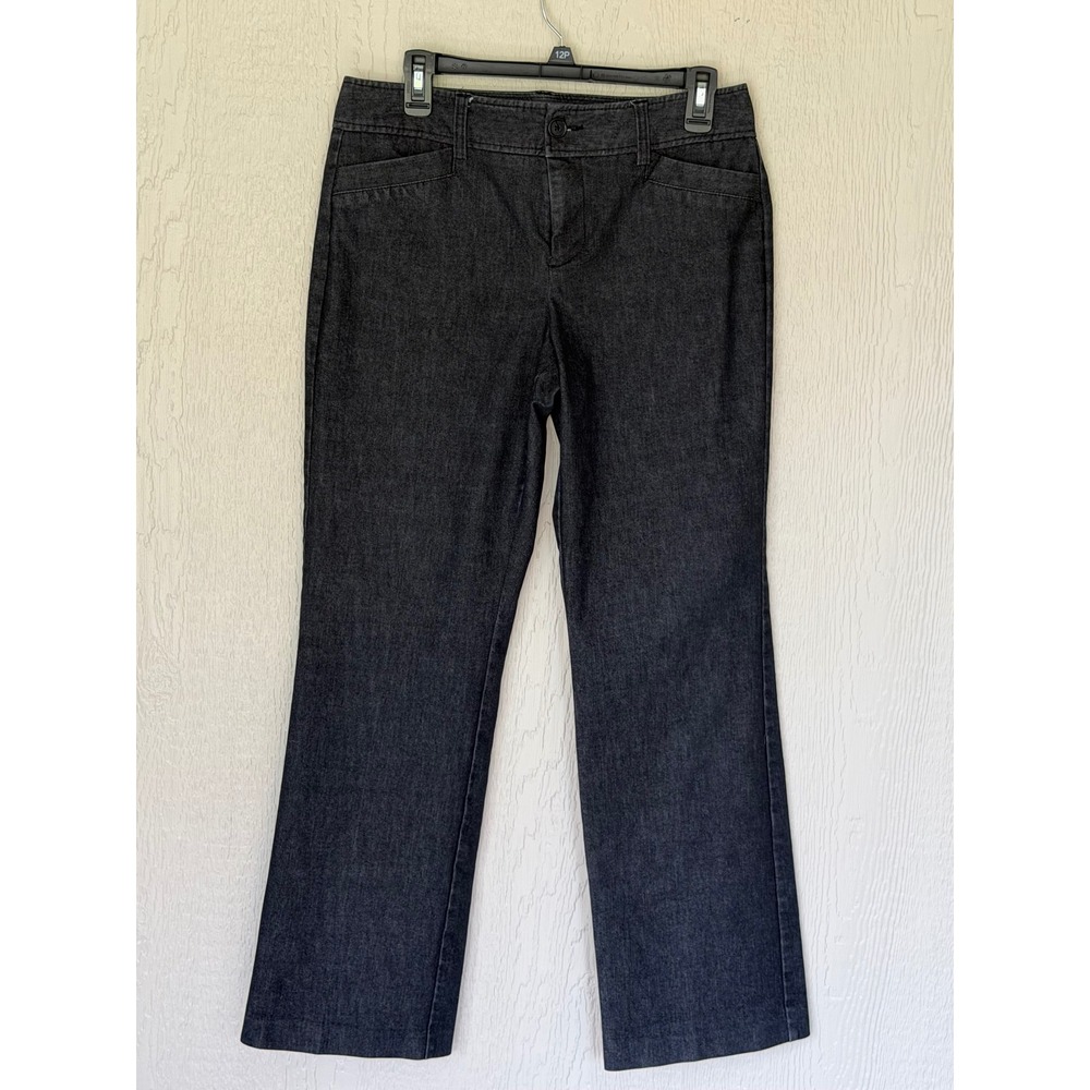 Bass GH Bass & Co Dark Wash Straight Leg Denim Trousers Womens Size 8 Beautiful